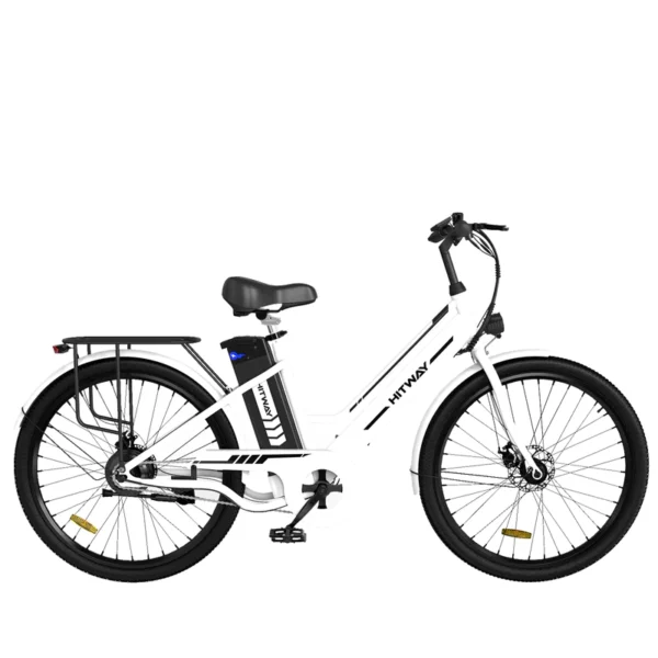 BK8S E-Way Electric Bike - 350W Motor, 26" Fat Tires, 80KM Range, Detachable Battery, 7-Speed Shimano, Unisex Commuter E-Bike 350W 36V 8.4Ah  26*2.35'' Tire - Image 3