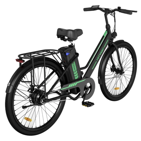 BK8S E-Way Electric Bike - 350W Motor, 26" Fat Tires, 80KM Range, Detachable Battery, 7-Speed Shimano, Unisex Commuter E-Bike 350W 36V 8.4Ah  26*2.35'' Tire - Image 4