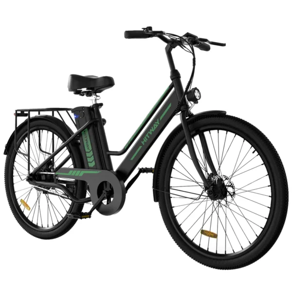 BK8S E-Way Electric Bike - 350W Motor, 26" Fat Tires, 80KM Range, Detachable Battery, 7-Speed Shimano, Unisex Commuter E-Bike 350W 36V 8.4Ah  26*2.35'' Tire