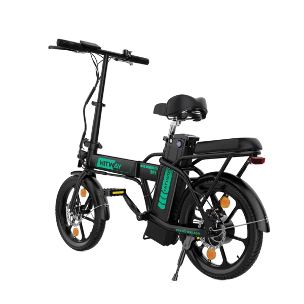 BK5SS Folding Electric Bike | 36V 10.4Ah Battery, Lightweight & Compact, Anti-Theft Lock, 16-Inch Wheels - Image 6