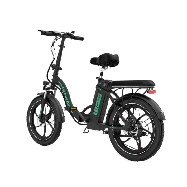 E-Why BK6S Foldable E-Bike - 15.5mph, 62-Mile Range, 7-Speed Shimano, Compact & Portable  Red, Blue, Grey, Black - Image 2