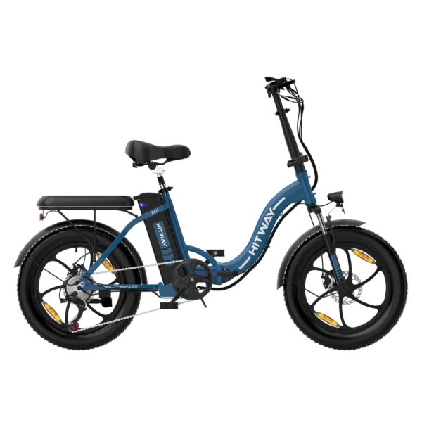 E-Why BK6S Foldable E-Bike - 15.5mph, 62-Mile Range, 7-Speed Shimano, Compact & Portable  Red, Blue, Grey, Black - Image 7