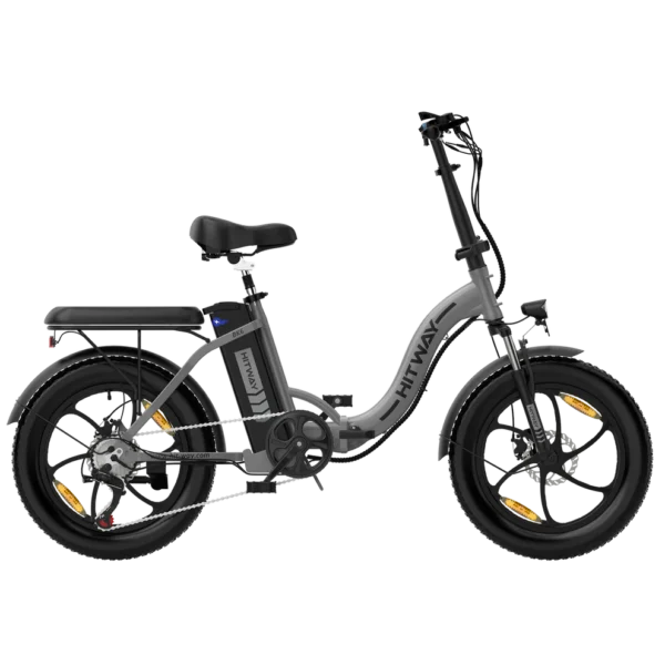 E-Why BK6S Foldable E-Bike - 15.5mph, 62-Mile Range, 7-Speed Shimano, Compact & Portable  Red, Blue, Grey, Black - Image 6