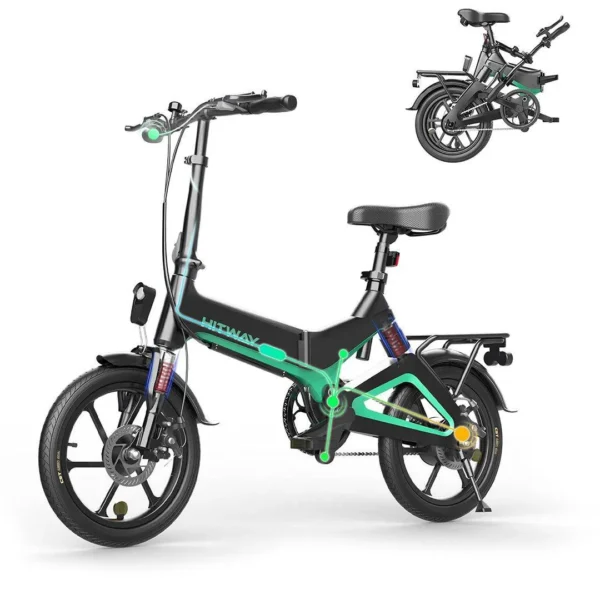 Hitway BK2 Electric Folding Bike 250W 36V – Compact, High-Performance E-Bike with Long Battery Life, Adjustable Heights & Dual Brakes - Image 12