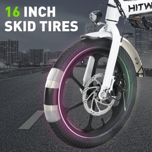 E-WHY X1 Foldable Electric Bike – Lightweight Aluminum Frame, 250W Motor, 60 km Range, 16” Tires, Compact Design - Image 10
