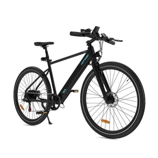 HITWAY BK19 Electric Road Bike - Lightweight, 700x42C Tires, 80km Range, Shimano 7S, LCD Display    - Image 12