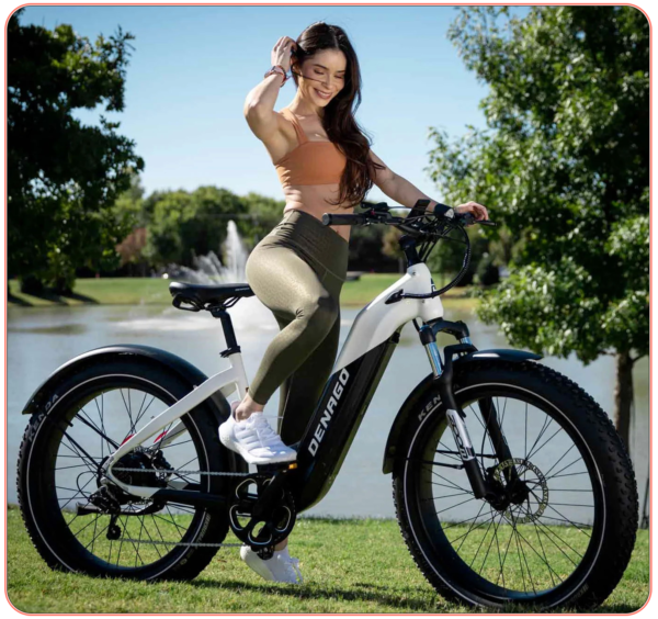 e-Why Fat Tire Electric Bike | All-Terrain 4" Tires, Torque Sensor & Step-Thru Frame Powerful Bafang Motor with Upgraded LG Battery for Extended Rides - Image 3