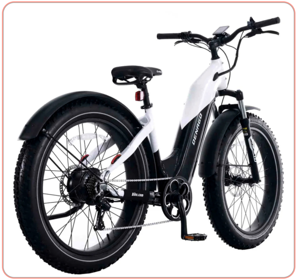 e-Why Fat Tire Electric Bike | All-Terrain 4" Tires, Torque Sensor & Step-Thru Frame Powerful Bafang Motor with Upgraded LG Battery for Extended Rides - Image 4