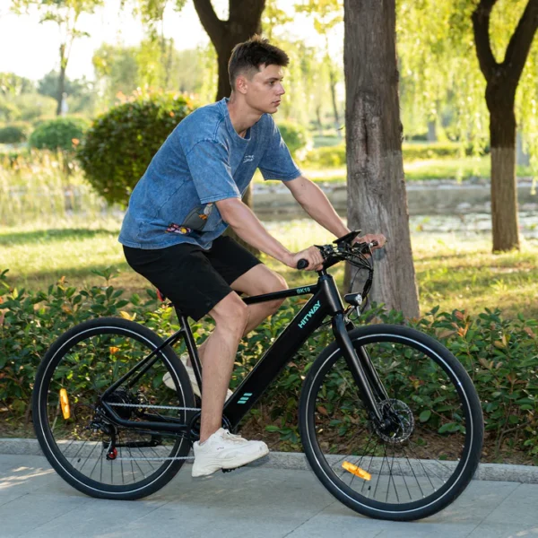 HITWAY BK19 Electric Road Bike - Lightweight, 700x42C Tires, 80km Range, Shimano 7S, LCD Display    - Image 15