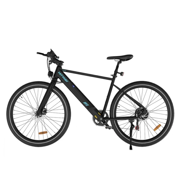 HITWAY BK19 Electric Road Bike - Lightweight, 700x42C Tires, 80km Range, Shimano 7S, LCD Display   